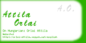 attila orlai business card